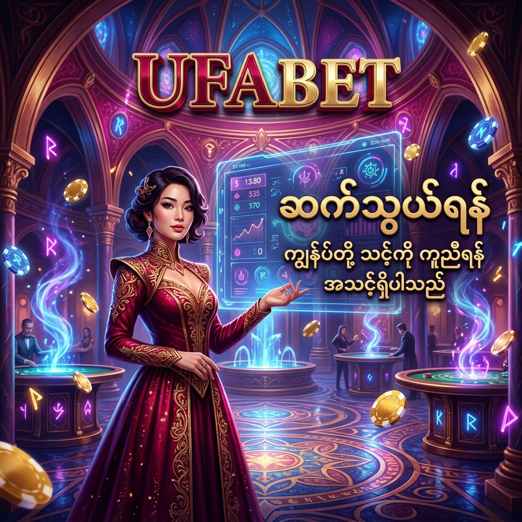 ဤပုံသည် UFABET ကာစီနို၏ ဖန်တီးမှုပုံစံဖြင့် ဖော်ပြထားသော ဆက်သွယ်ရန်လမ်းညွှန်ပုံဖြစ်ပါသည်။ အာရှအမျိုးသမီးတင်ဆက်သူတစ်ဦးမှ ဖော်ရွေစွာဖြင့် ကူညီပေးရန် အသင့်ရှိနေကြောင်း ပြသထားပြီး မြန်မာဘာသာဖြင့် ဆက်သွယ်ရန်နှင့် ကူညီပေးမည့်အကြောင်းအရာများကို ရှင်းလင်းစွာ ရေးသားထားကာ ကာစီနိုပုံစံ ဒီဇိုင်းနှင့် ဆွဲဆောင်မှုရှိသော အရောင်အသွေးများဖြင့် ဖန်တီးထားပါသည်။