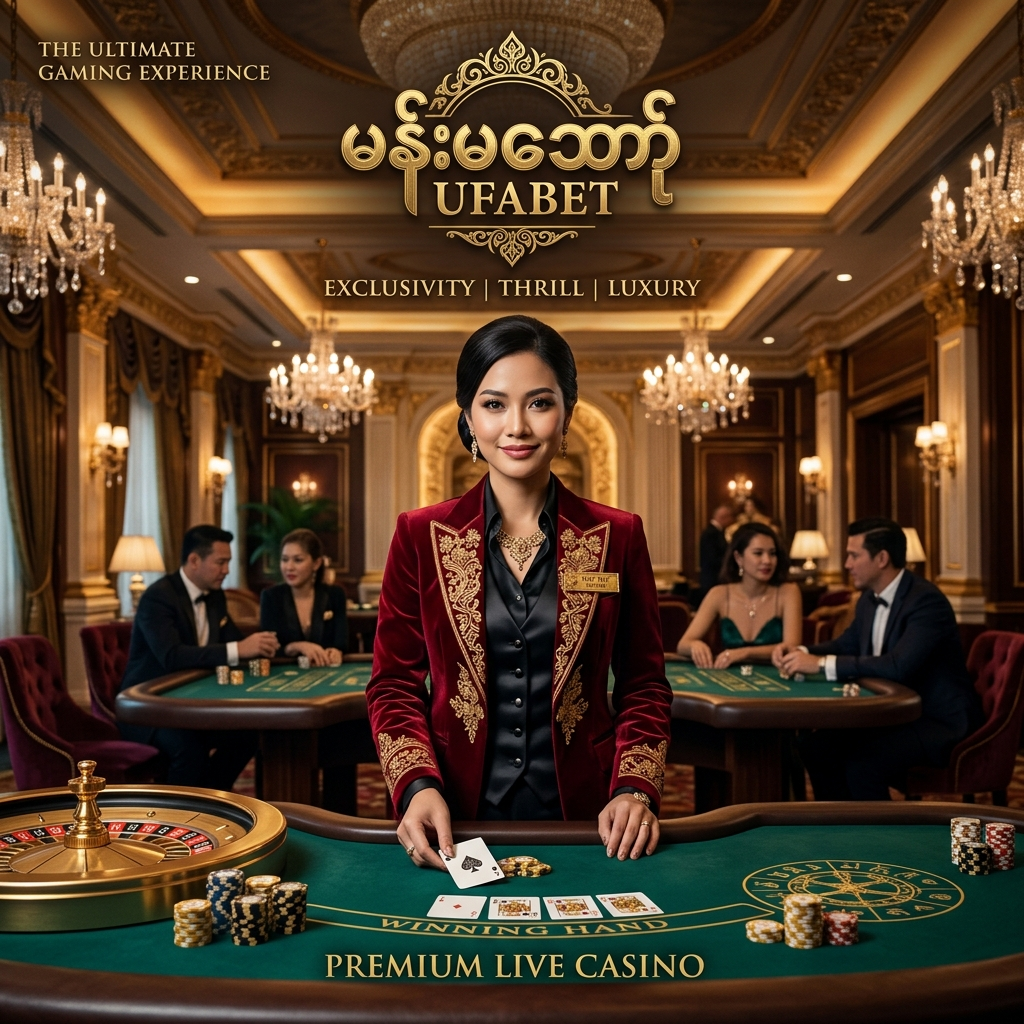 ဤရုပ်ပုံတွင် UFABET ၏ အွန်လိုင်းလောင်းကစားပလပ်ဖောင်း၏ အထွေထွေအဆင့်အတန်းကို ဖော်ပြထားသည်။ ရုပ်ပုံတွင် ဖန်တီးထားသော ဘာမြန်မာ-ဘာသာစကားဖြင့် ဖန်တီးထားသော ကရူးပီးယားကို ဗဟိုချက်အဖြစ် ထားရှိပြီး၊ ကာစီနိုအခင်းအကျင်းကို ဖန်တီးထားသည်။ ဤရုပ်ပုံတွင် UFABET ဘရန်ဒ်လိုဂိုကိုလည်း ထည့်သွင်းထားသည်။